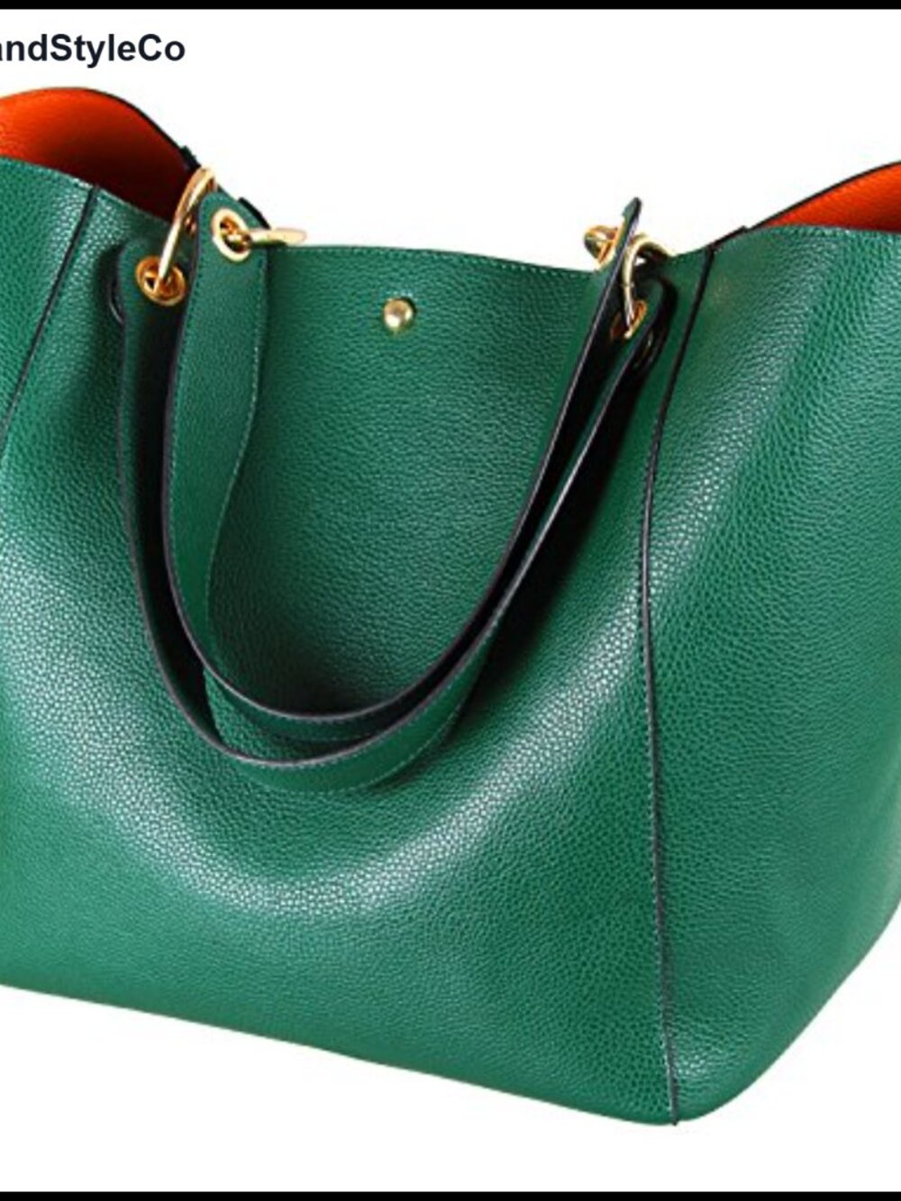 Large Work Tote Bag Women Waterproof Vegan Leather Bucket Purse Shoulder Bag